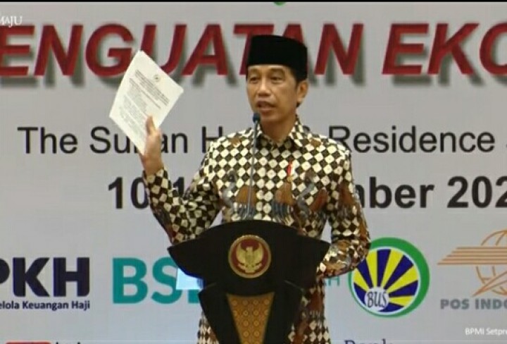 Presiden Jokowi. (Tangkapan layar YouTube)